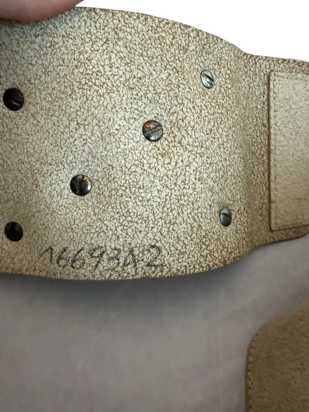 Beige Floral Stud Wide Belt Unique Y2k Retro Vintage 40